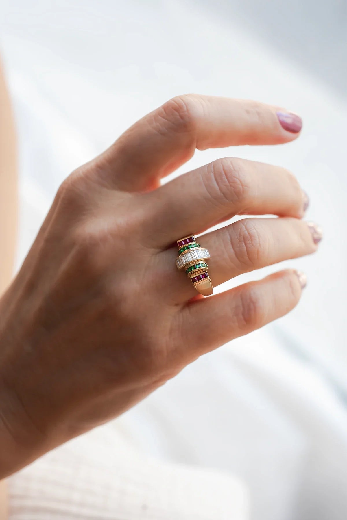 ODETTE – Art Deco Gemstone Ring