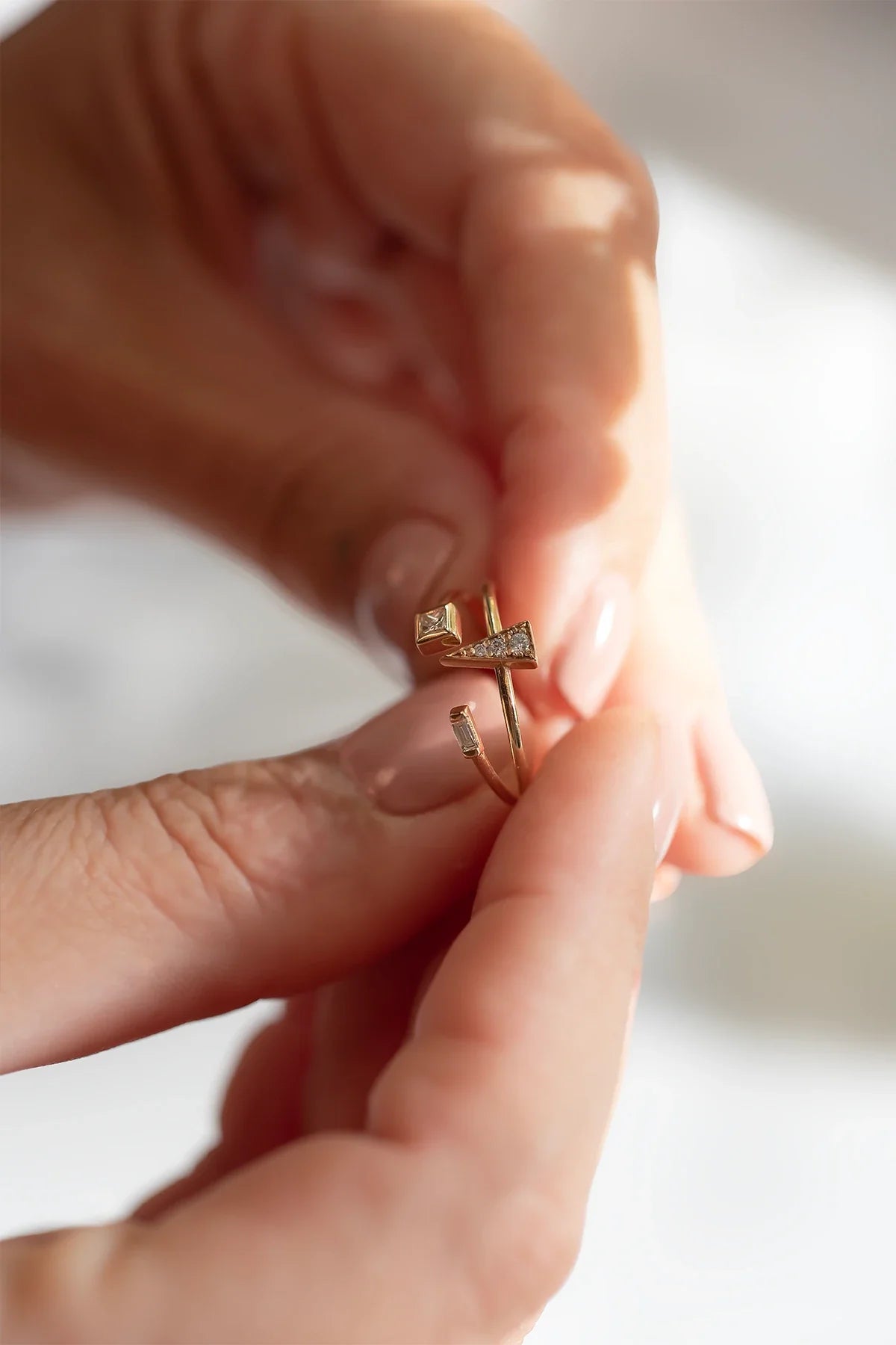 DUO – NO:1 – Princess & Baguette Diamond Ring
