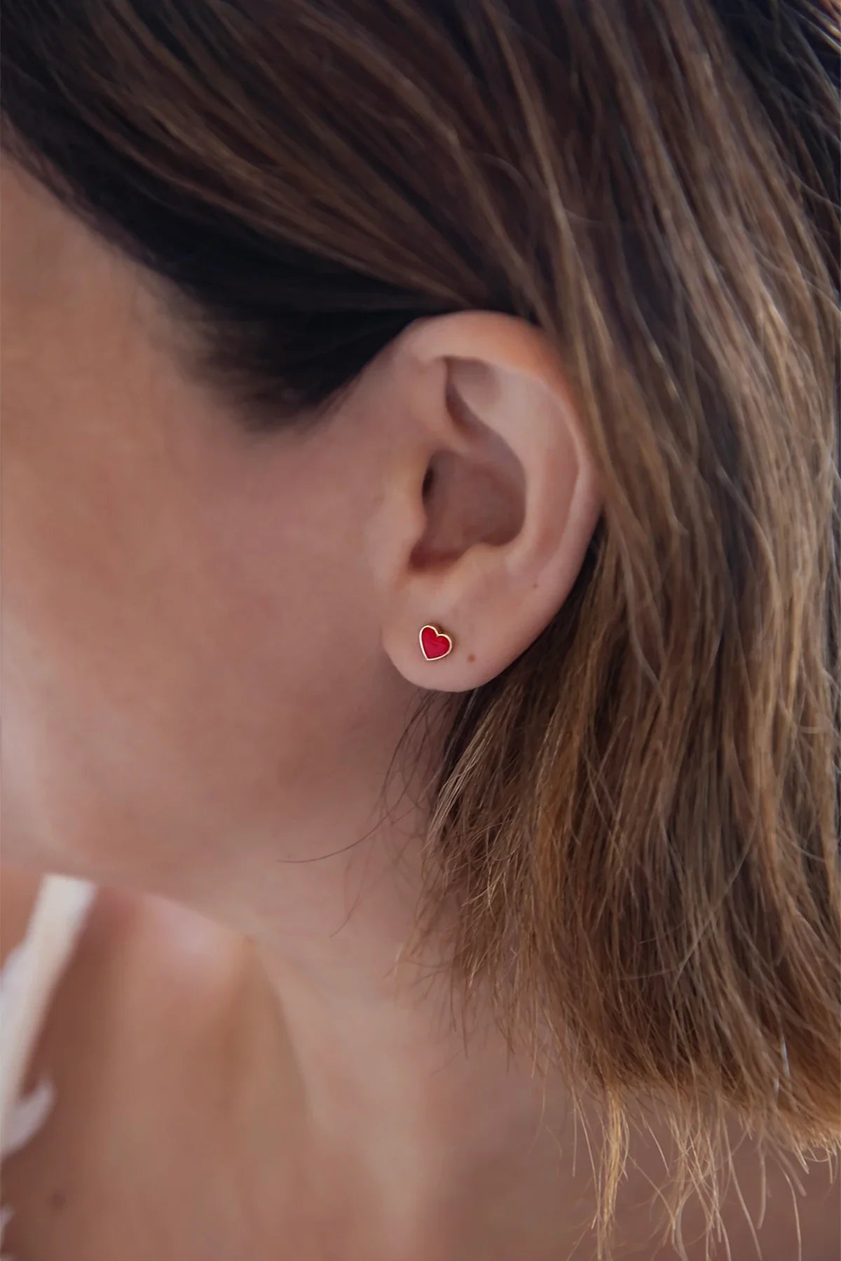 CHERIE - Red Heart Earrings