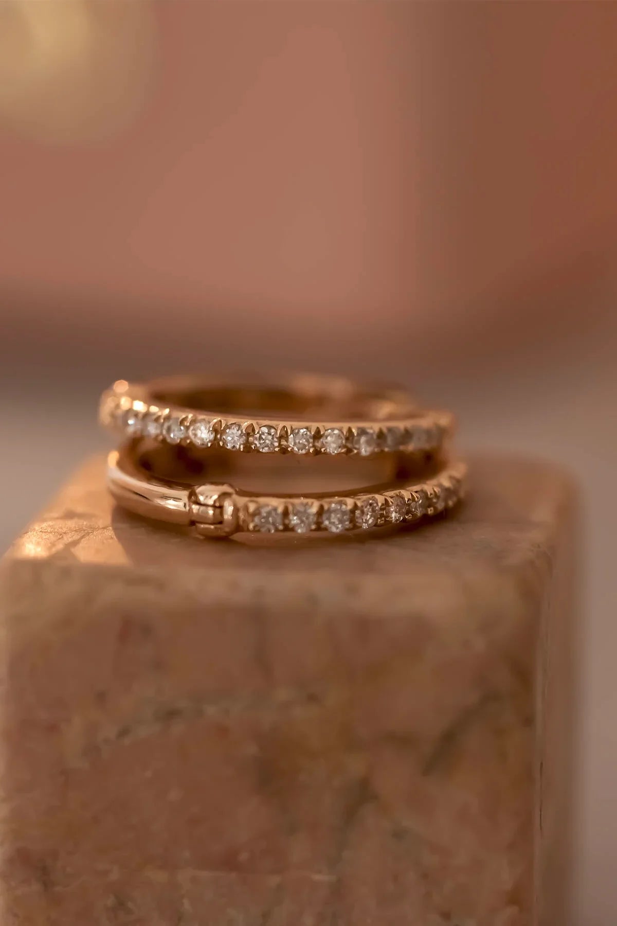 ASTRO - Diamond Hoop Earrings