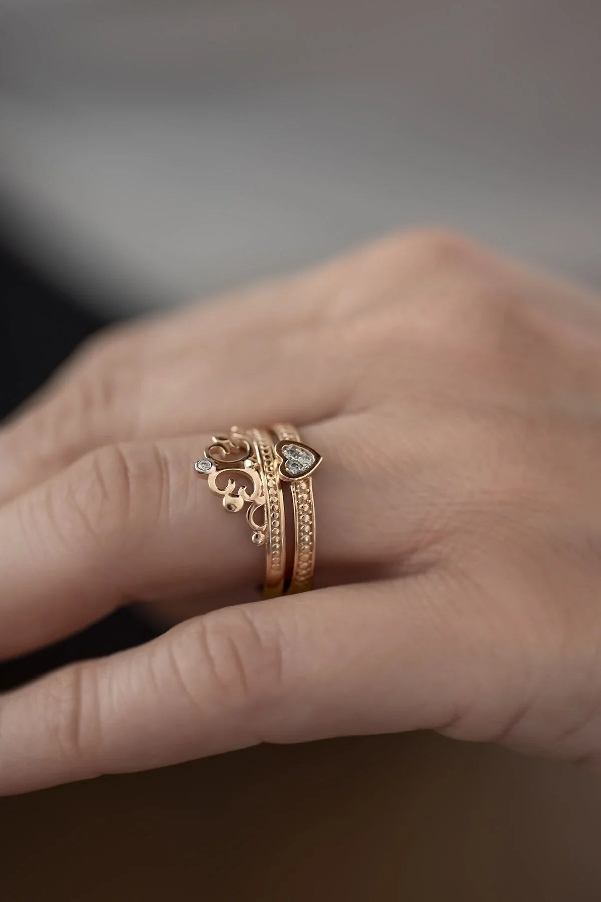 ARIA - Diamond Heart Ring