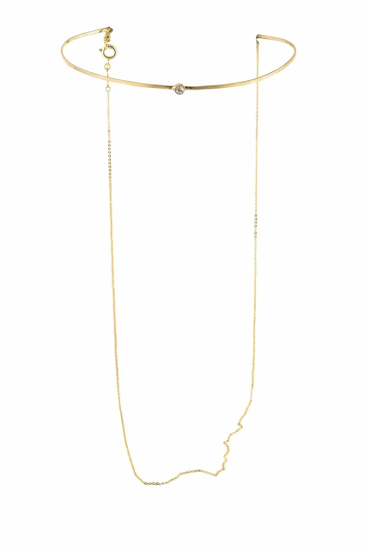 GOLDEN TAIL – Convertible Chain Choker Necklace