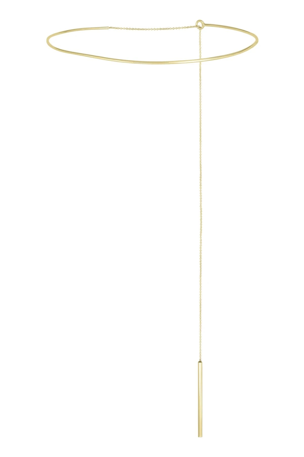WIRE BAR – Minimal Wire Choker Necklace