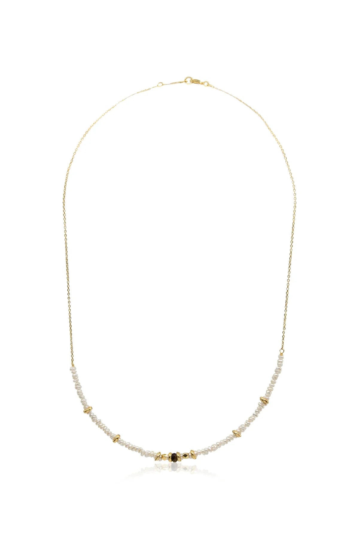 GOA – Seed Pearl & Tiger’s Eye Necklace