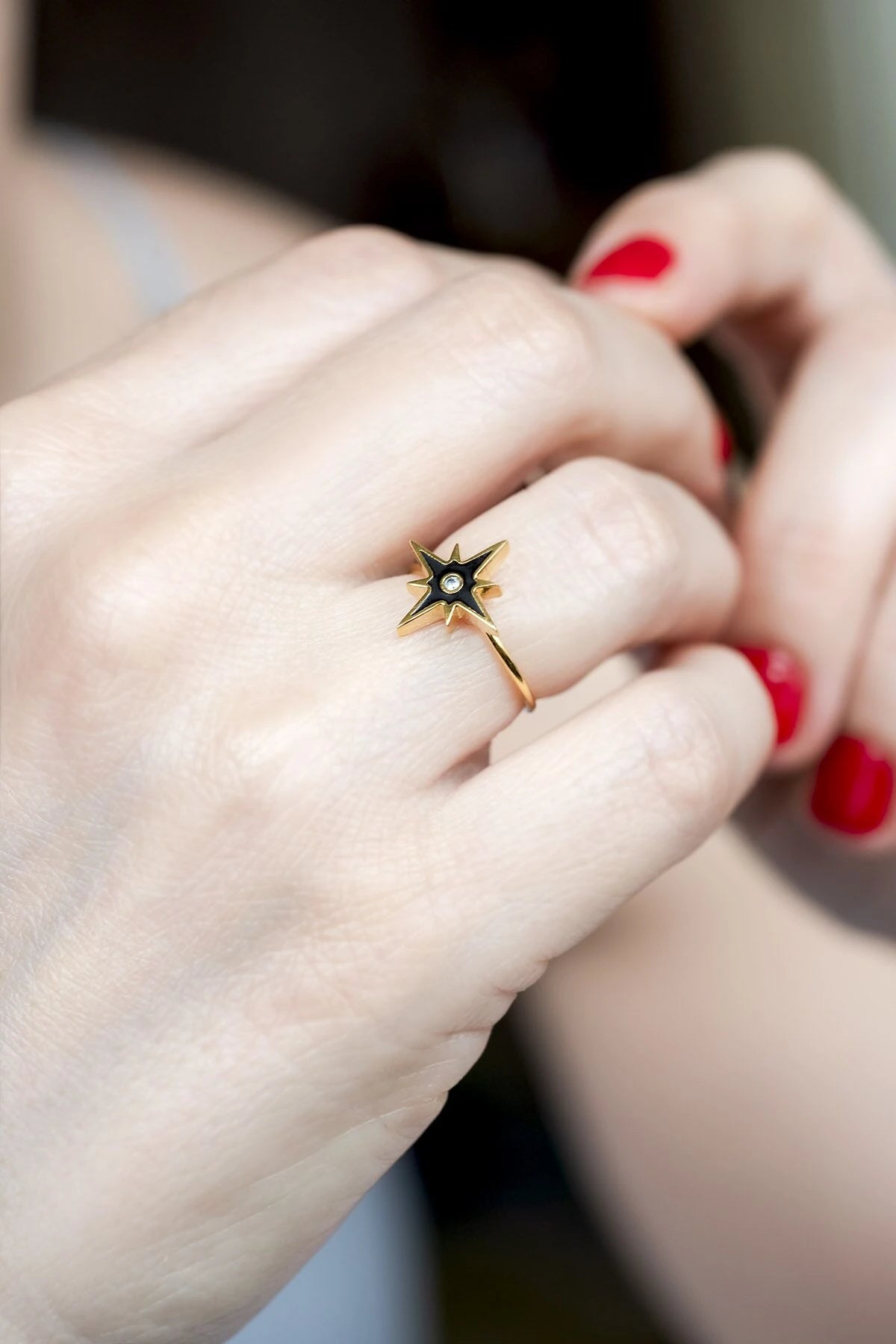 STARLET - Enamel Star Ring