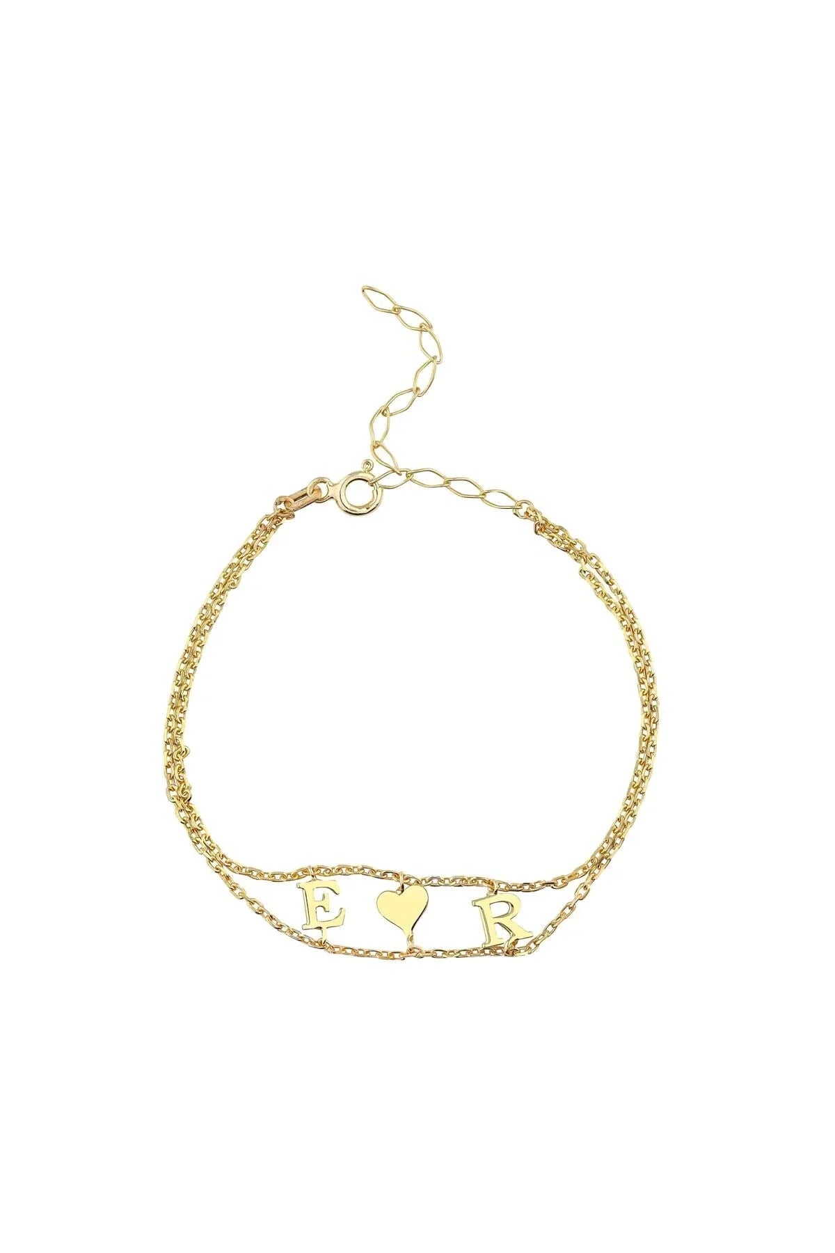 TWO INITIALS - Personalized Letter Bracelet