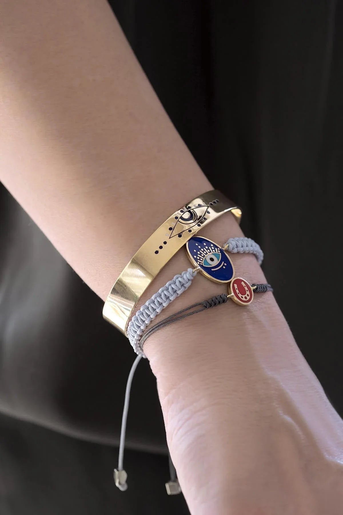 KISMET – Enamel Eye Cuff Bracelet