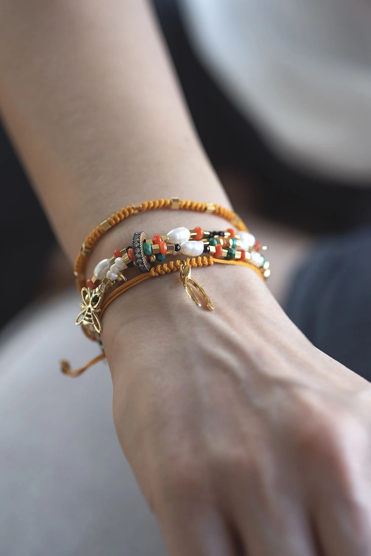 RUBIK – MUSTARD - Braided Bracelet