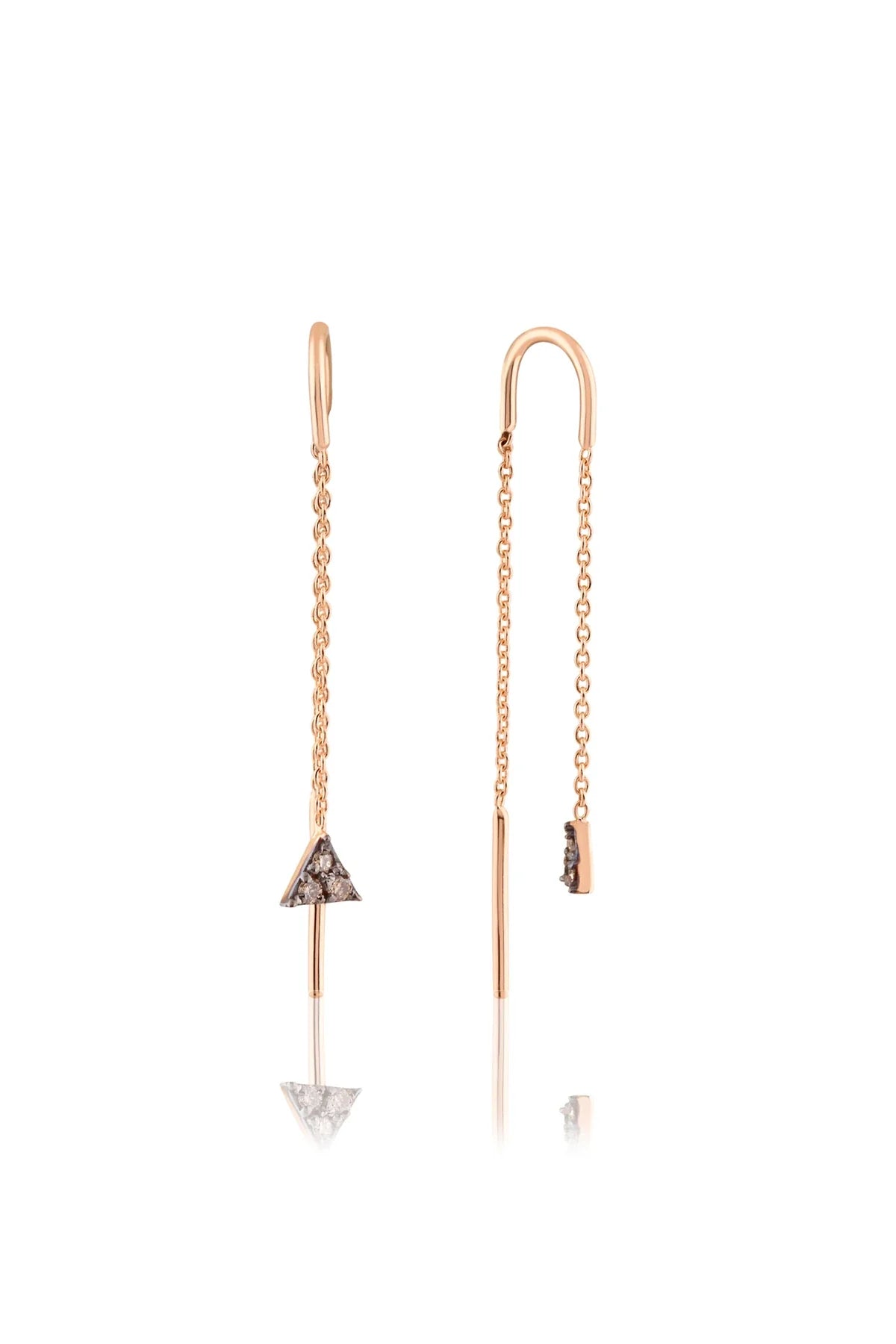 SUNCATCHER – 14K Diamond Chain Earrings