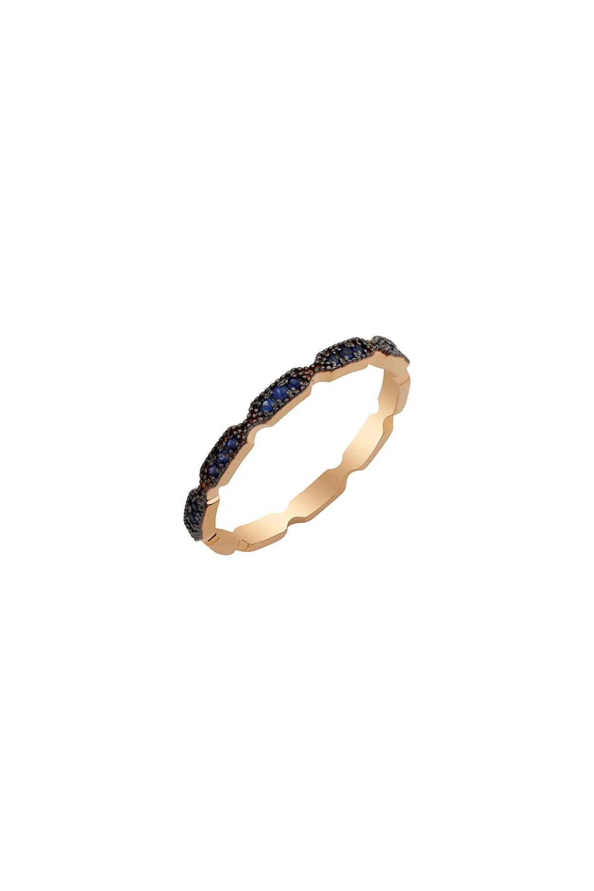 DIANA - 14K Gold Full Eternity Sapphire Ring