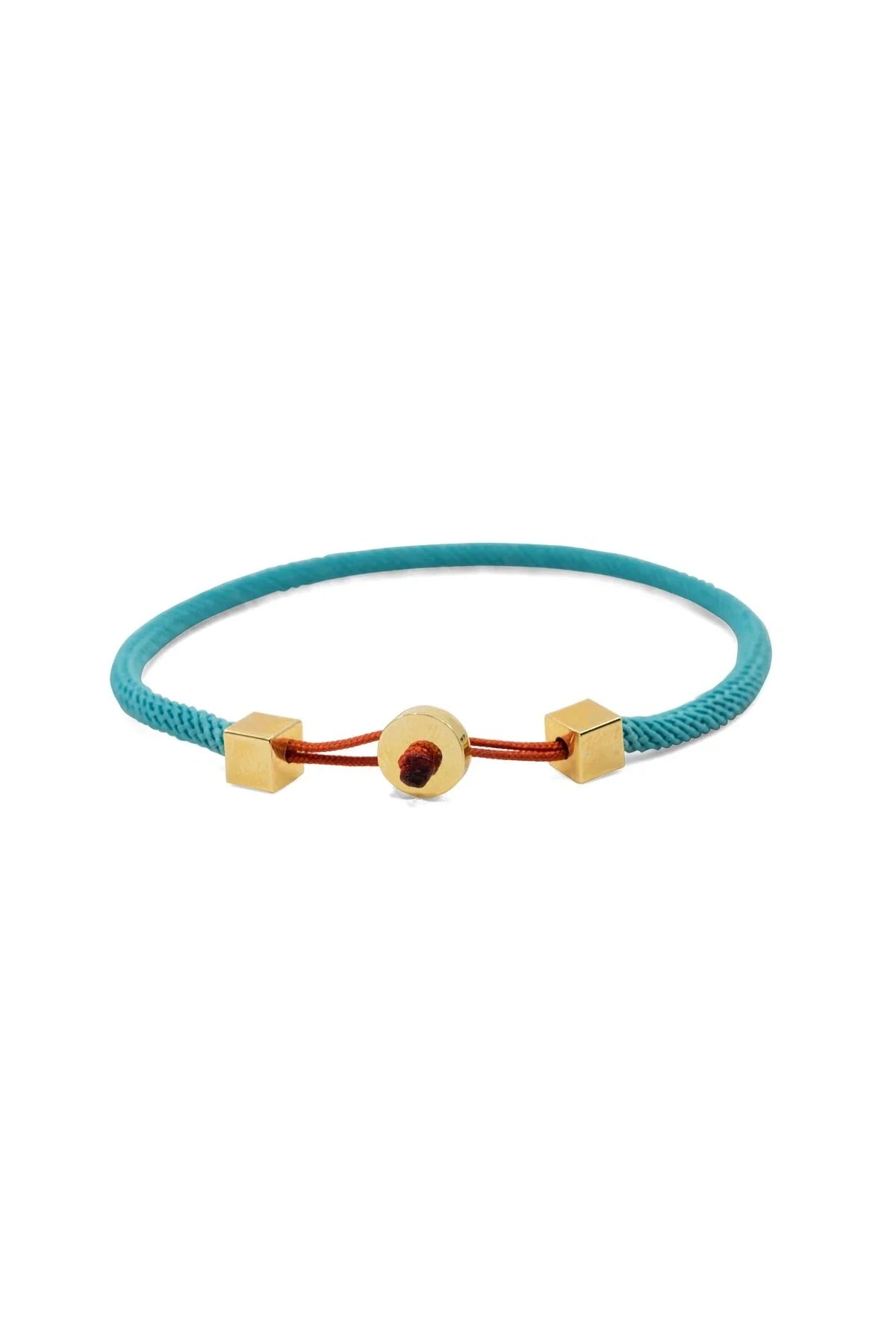 GOLDEN BUTTON - Azure - Men's Bracelet