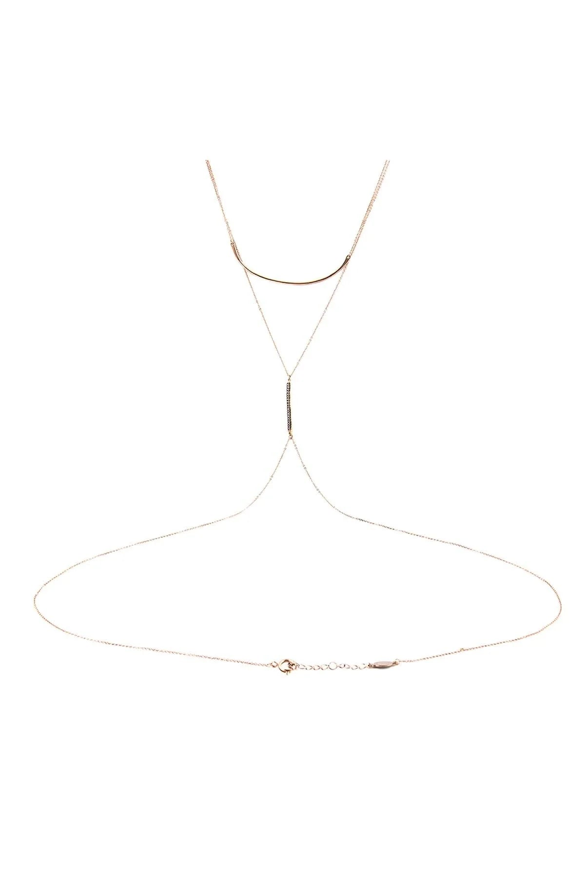 DELICATE ROSE – Subtle Sparkle Body Chain