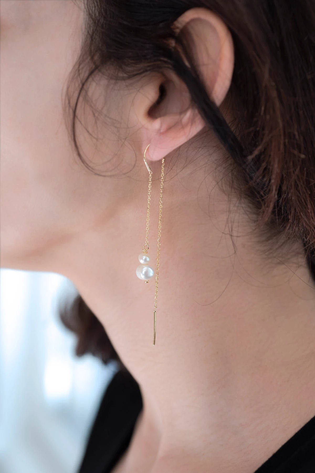BRIDE - Thin Chain Earrings