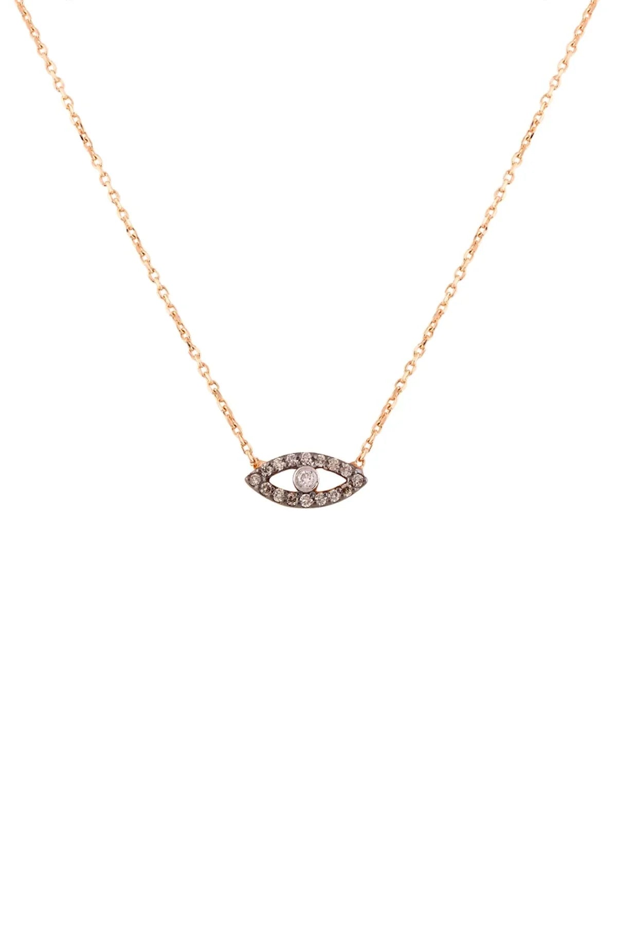 HAZEL – Diamond Eye Pendant Necklace