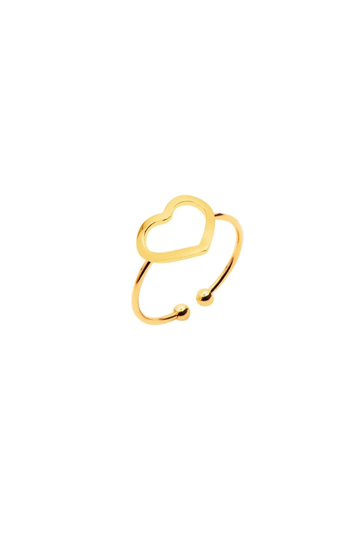 HEART – Outline Heart Adjustable Ring