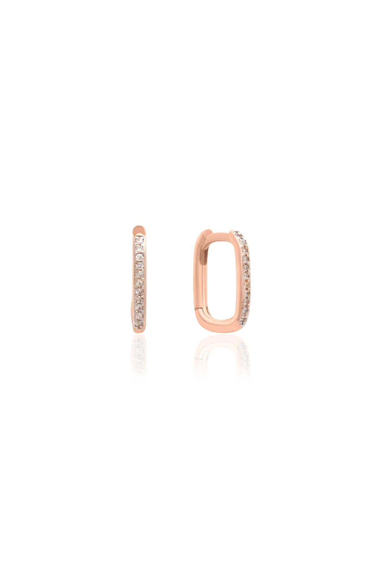 CLEO - White - Mini Diamond Earrings