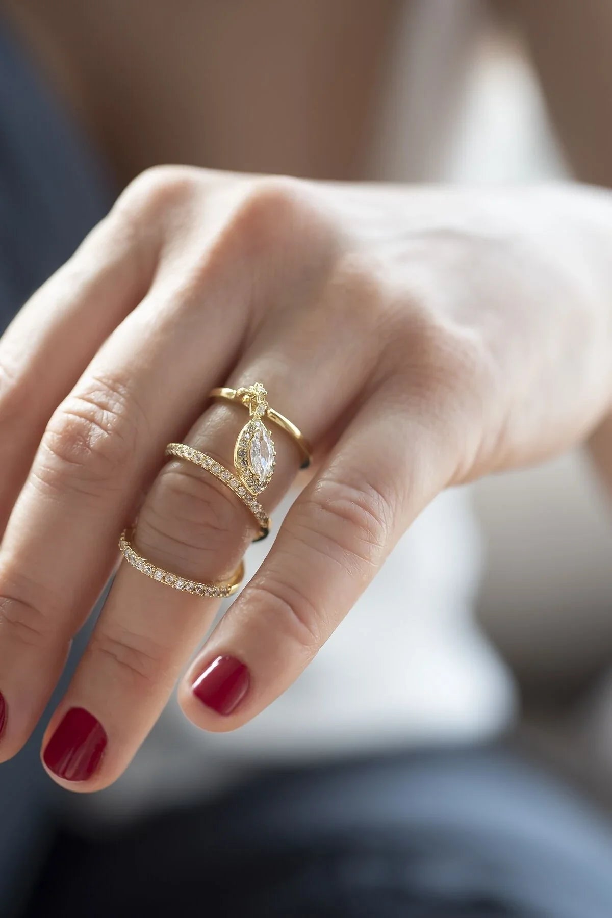 THE DROP – Dangling Marquise Ring