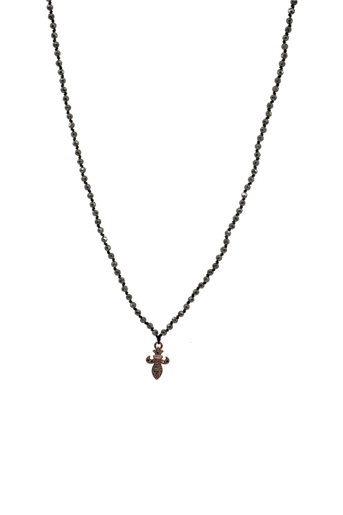 NOBLE – Men’s Beaded Pyrite Necklace