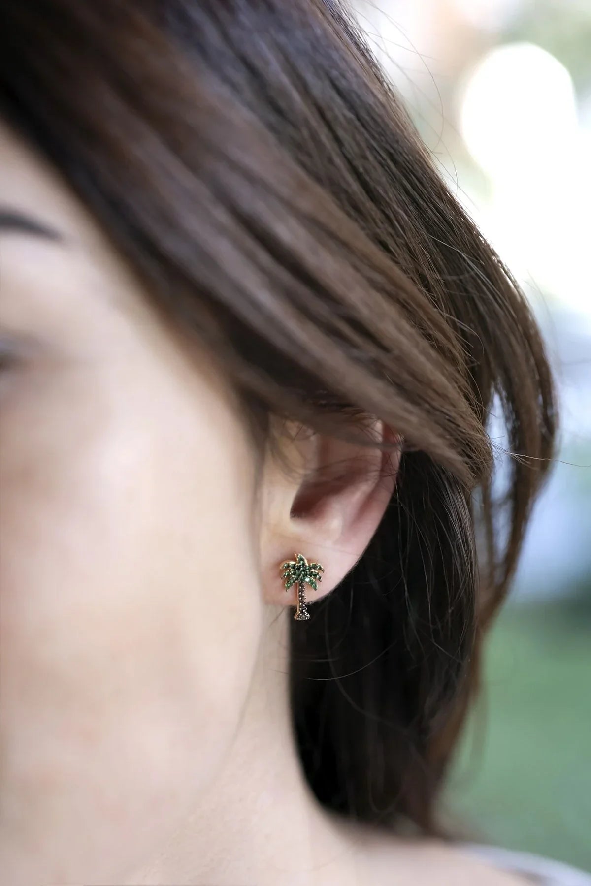 PHOENIX – Palm Tree Stud Earrings