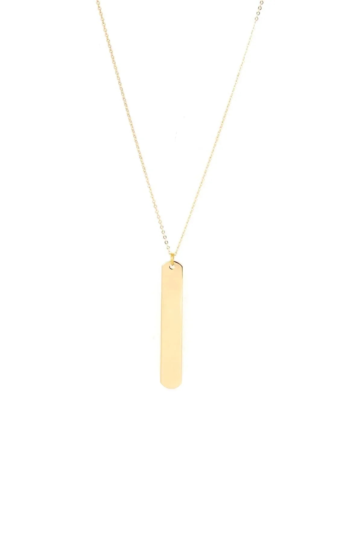 BAR - Vertical Bar Plate Pendant