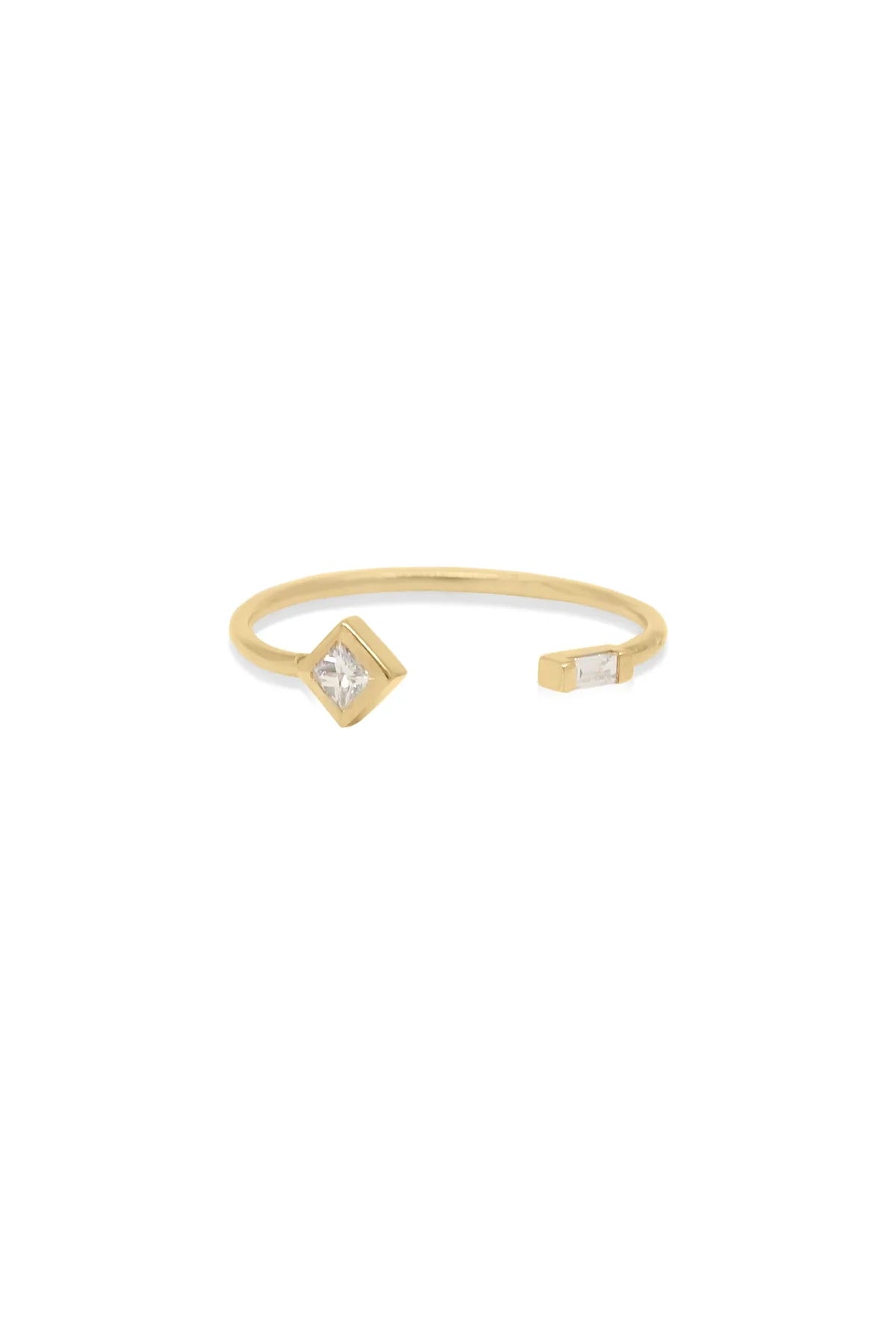 DUO – NO:2 – Geometric Balance Diamond Ring