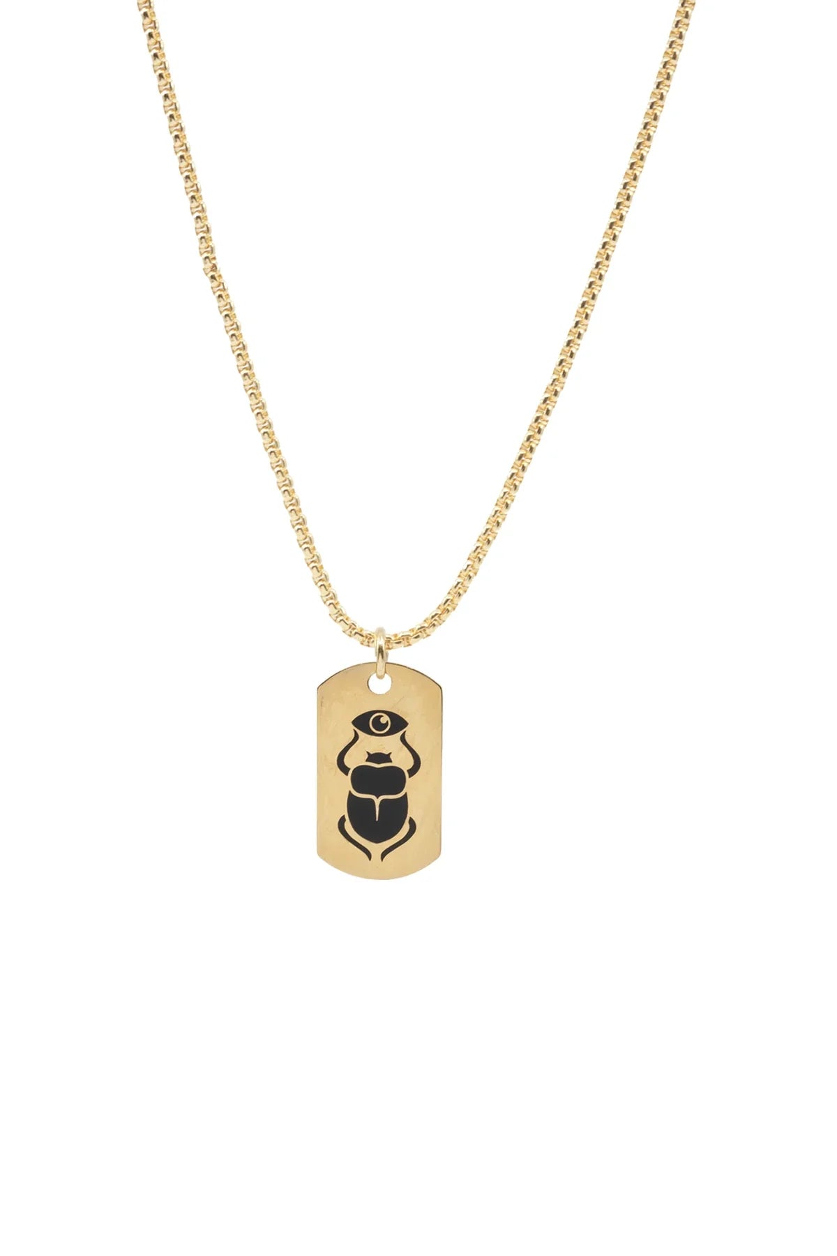 LUCKY BUG – Scarab Symbol Pendant Necklace