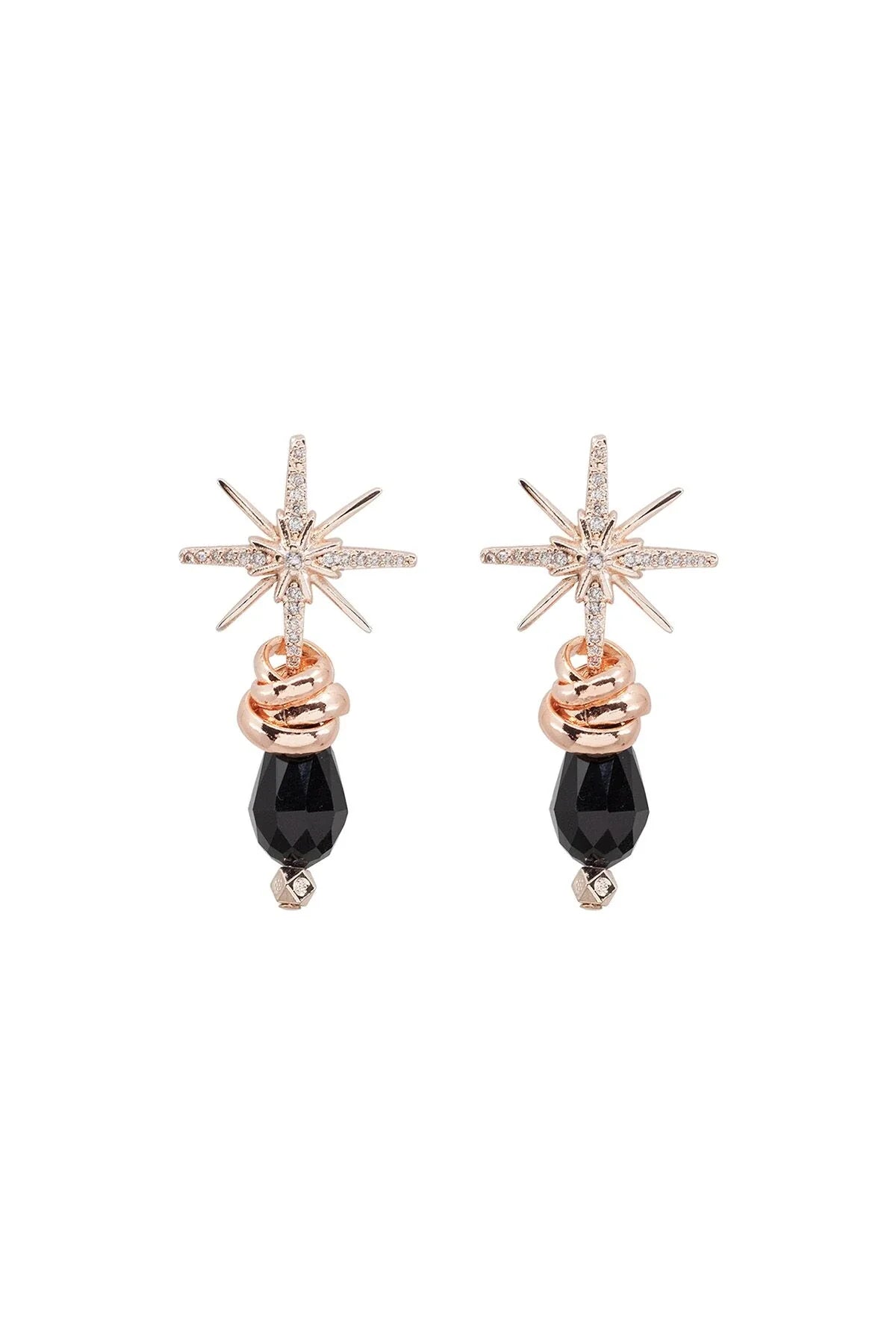 BLACK STARS – North Star Drop Earrings