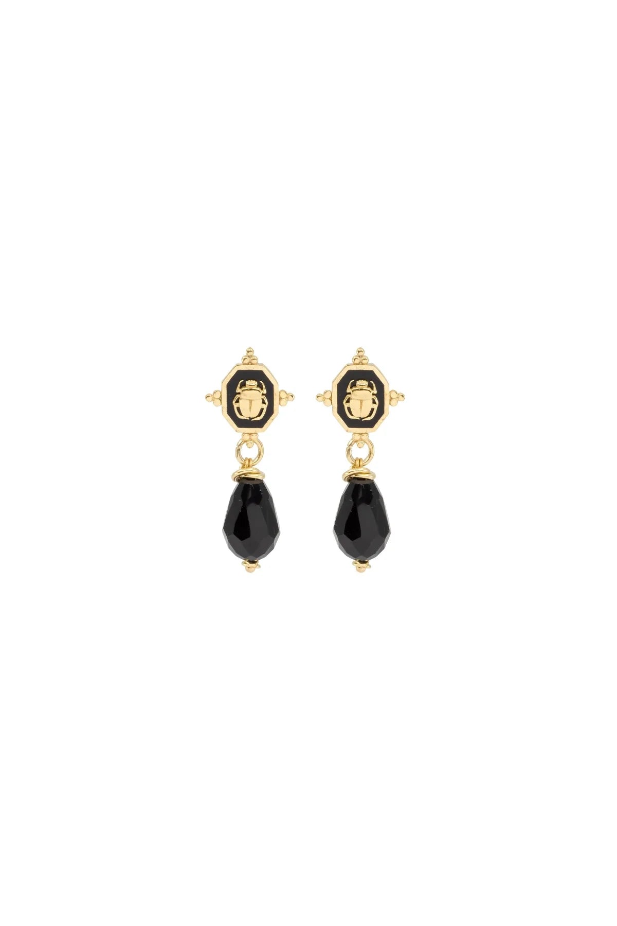 SCARABLACK – Scarab Drop Earrings