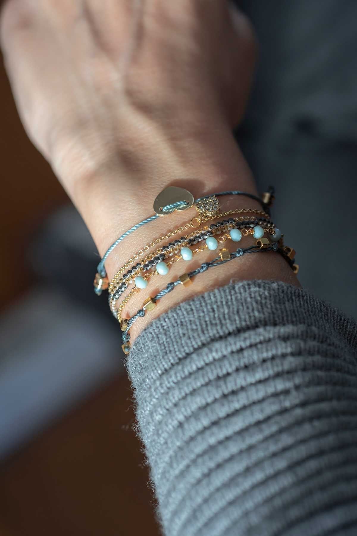 SPARKLING HEART - Mini Charm Bracelet