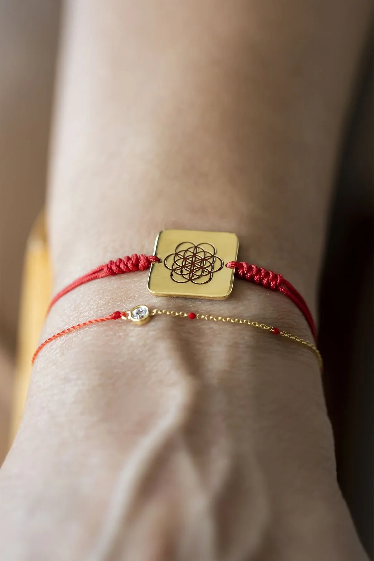 LA VIDA – Red - Flower of Life Rope Bracelet