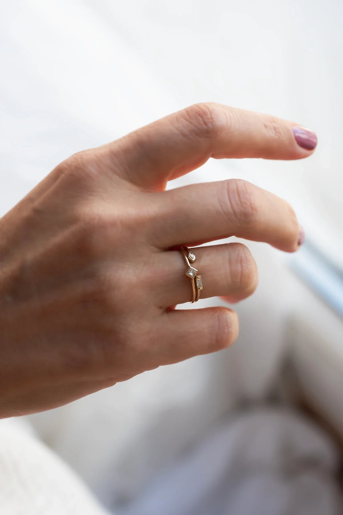 SOLITAIRE - Princess No:2 - Square Cut Solitaire Ring