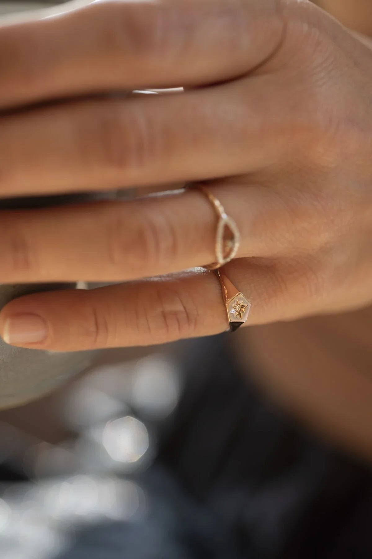 LEON - 14K Gold Little Finger Ring