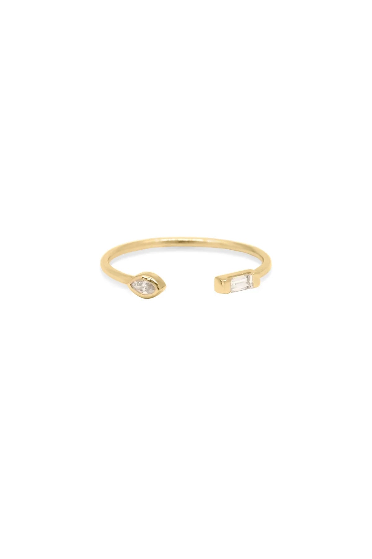DUO – NO:5 – Baguette & Marquise Diamond Ring