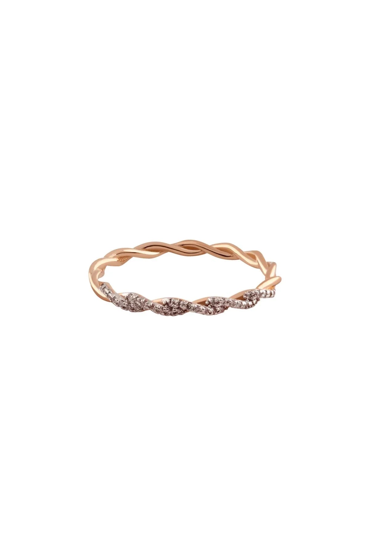 ETERNITY – Twisted Half Eternity Diamond Ring