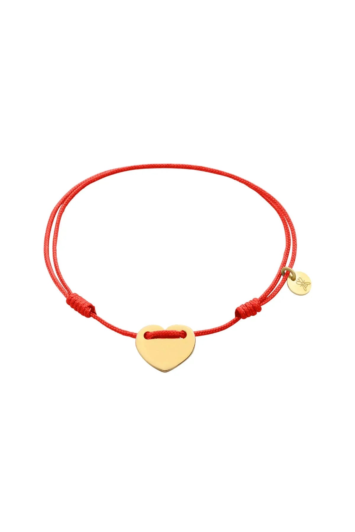 LOVEFUL - RED - Personalized Heart Cord Bracelet