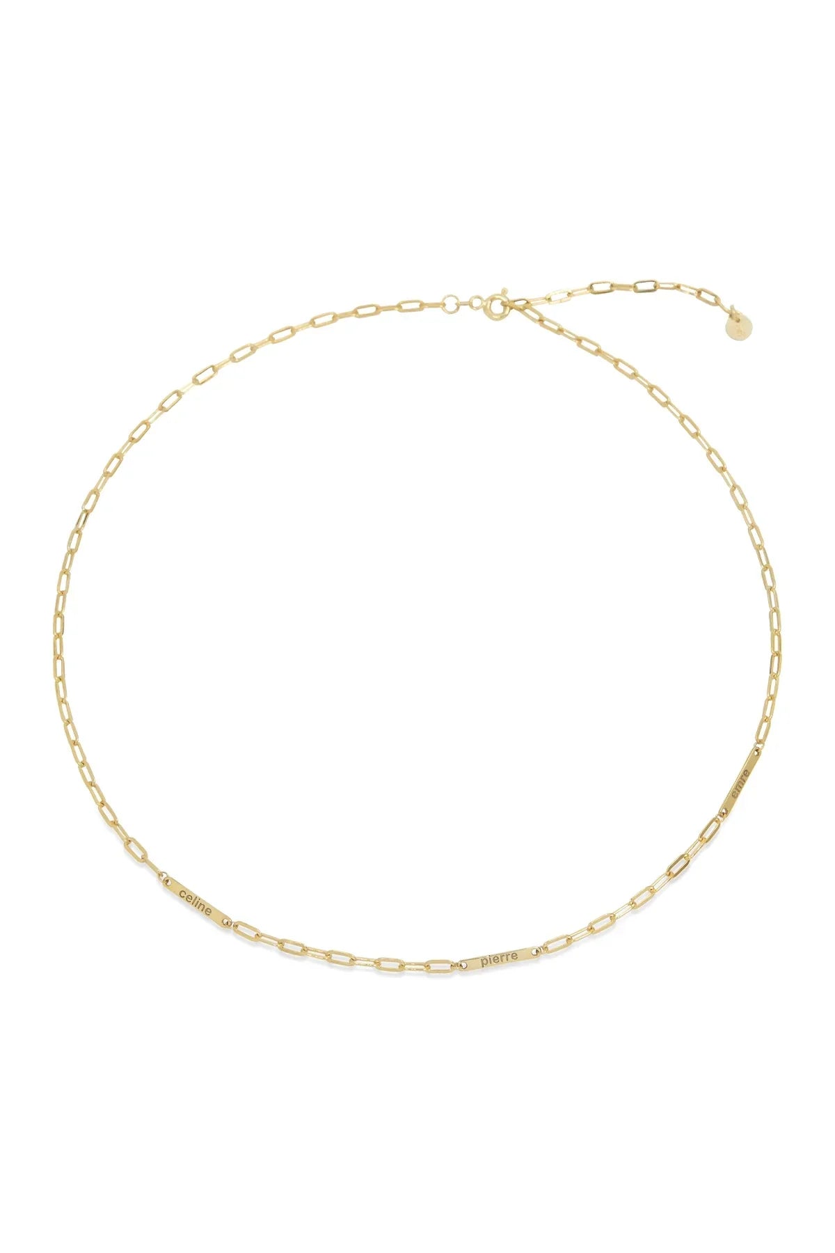 TRIBE – Family Names Paperclip Necklace