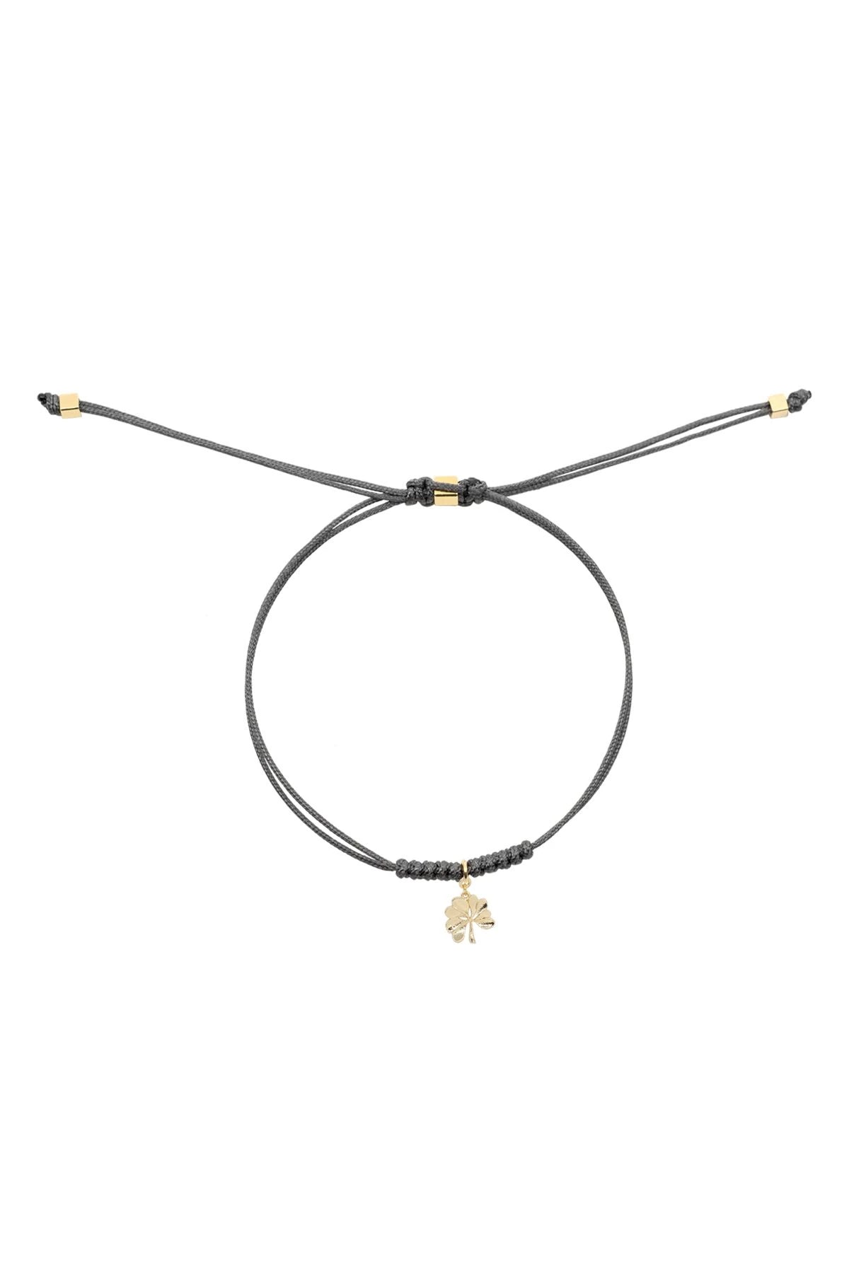WISH ME LUCK – Four-Leaf Clover Cord Bracelet