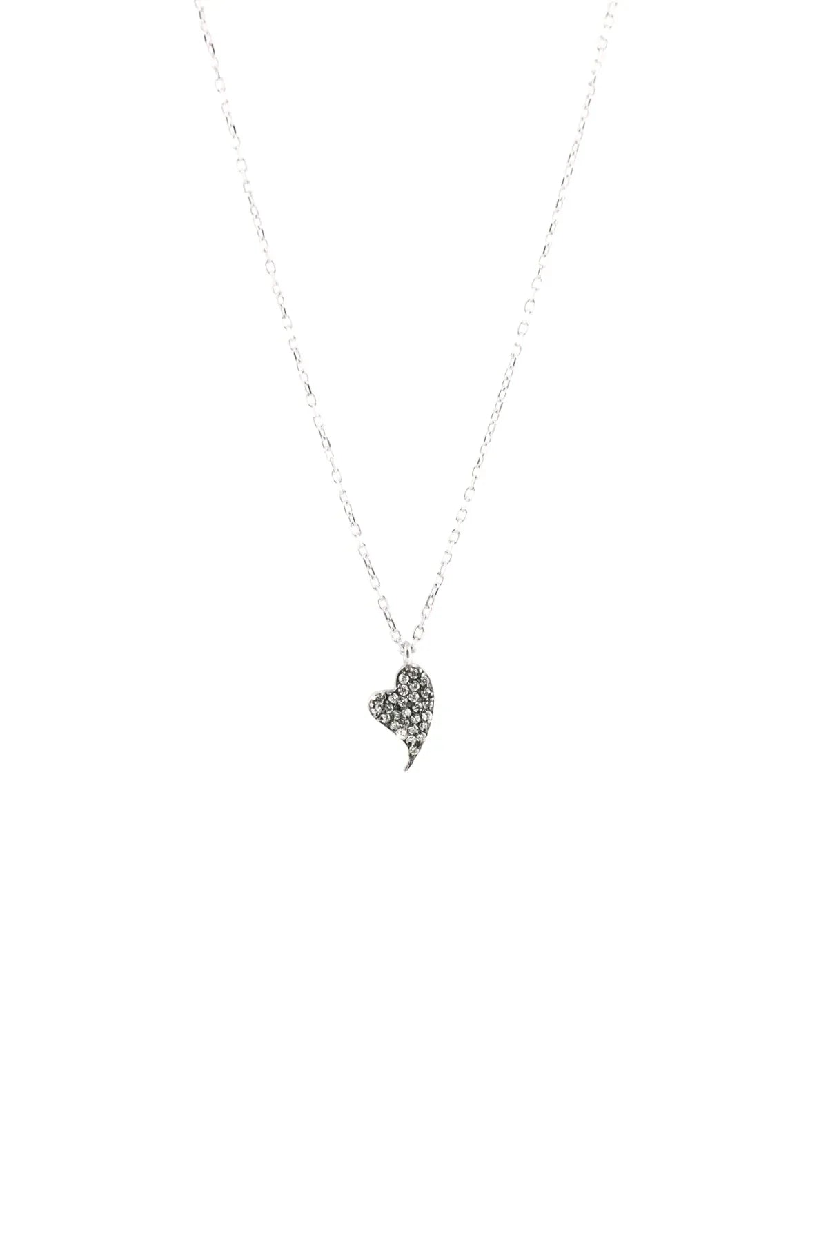 DIAMOND BEAT - Diamond Heart Necklace