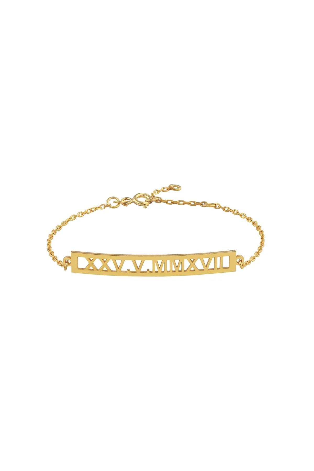 ANCIENT - Personalized Roman Numeral Bracelet
