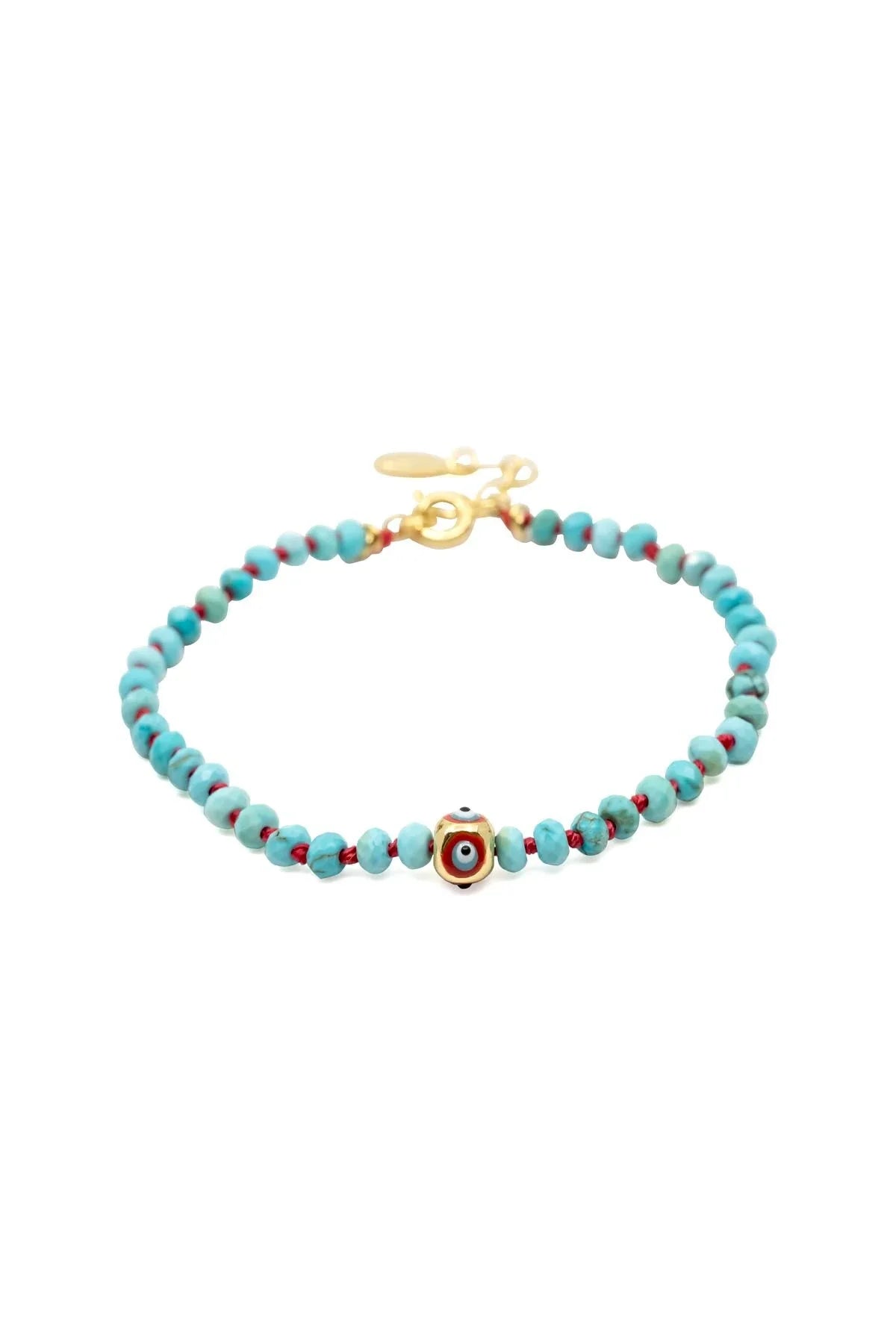 MAUI – Knotted Turquoise Evil Eye Bracelet
