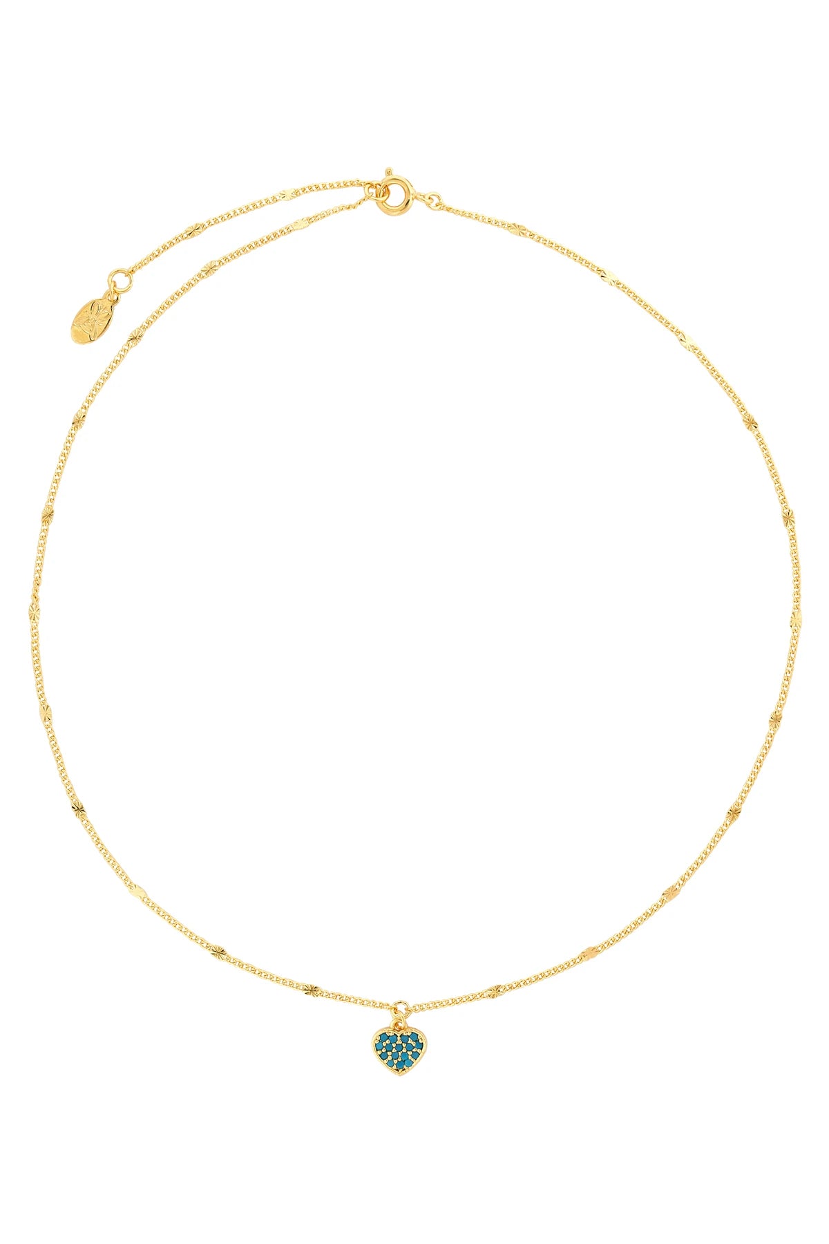 LOVELY – Blue Heart Spark Necklace