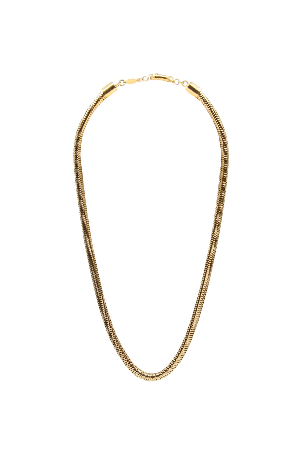 OMEGA – Coiled Statement Chain Necklace