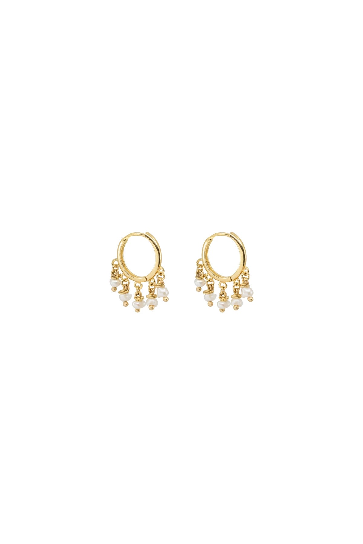 MAE - Pearl Hoop Earrings
