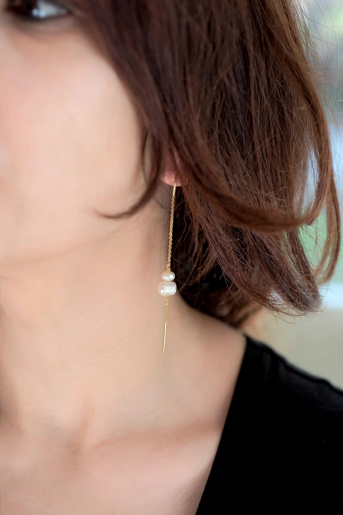 BRIDE - Thin Chain Earrings