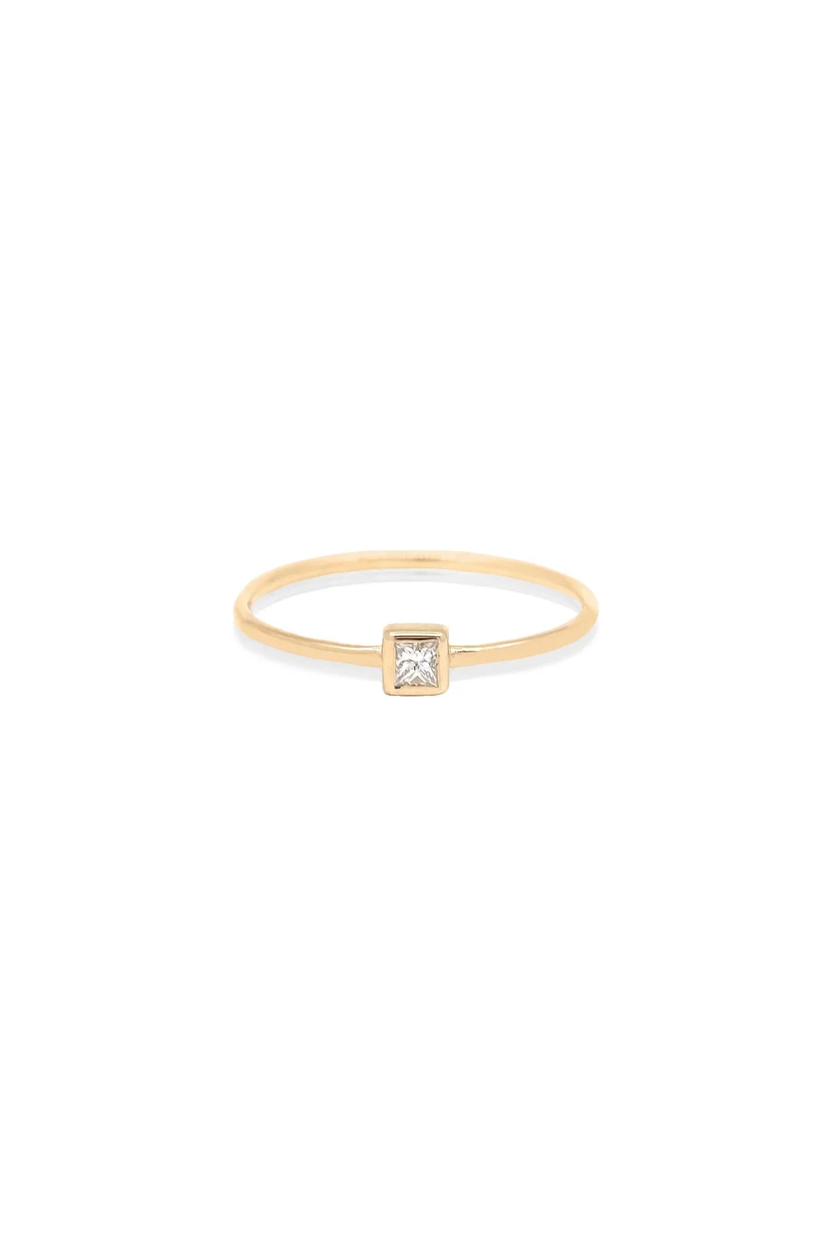 SOLITAIRE - Princess No:1 - Square Cut Solitaire Ring