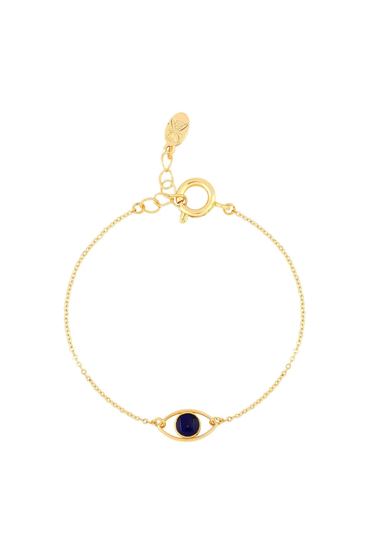 TINY INDIGO – Minimal Evil Eye Bracelet