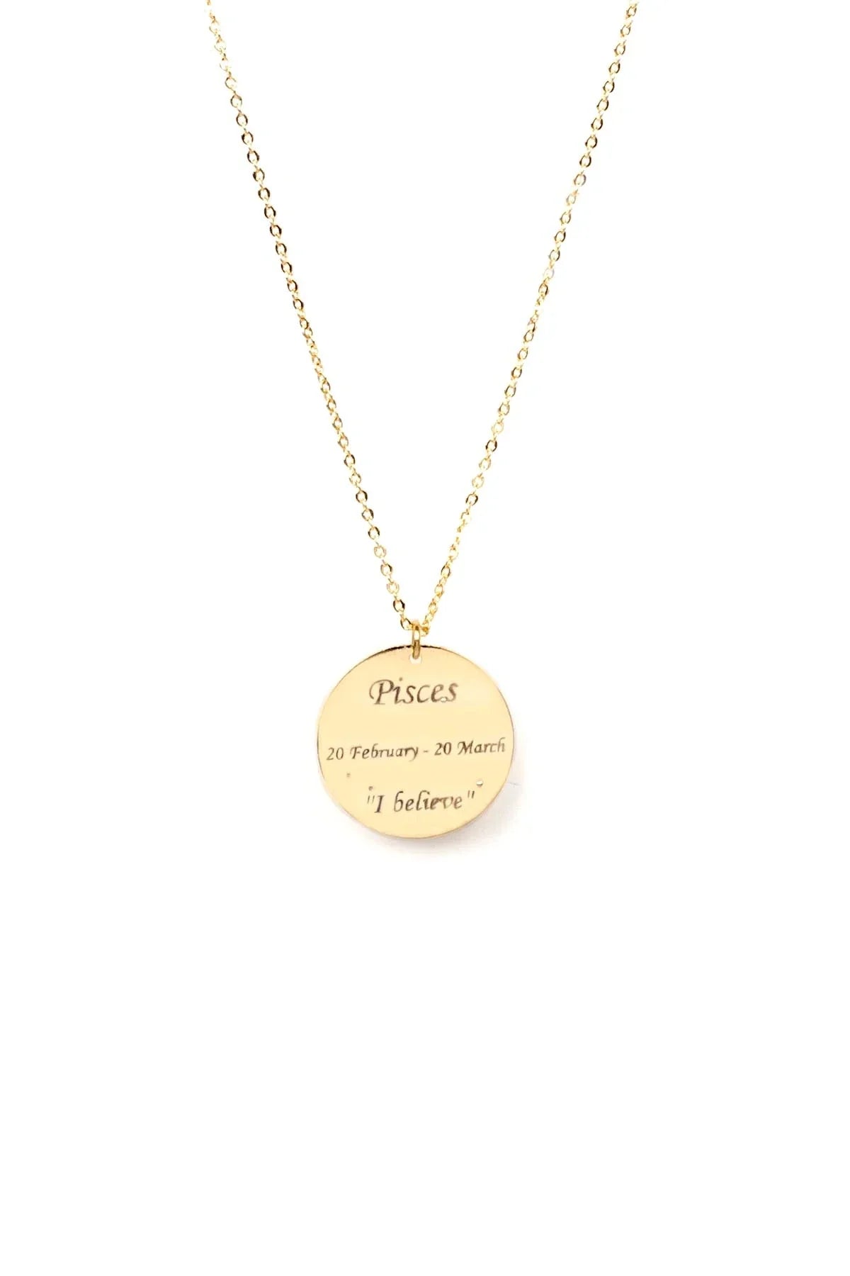 PISCES – Zodiac Medallion Necklace