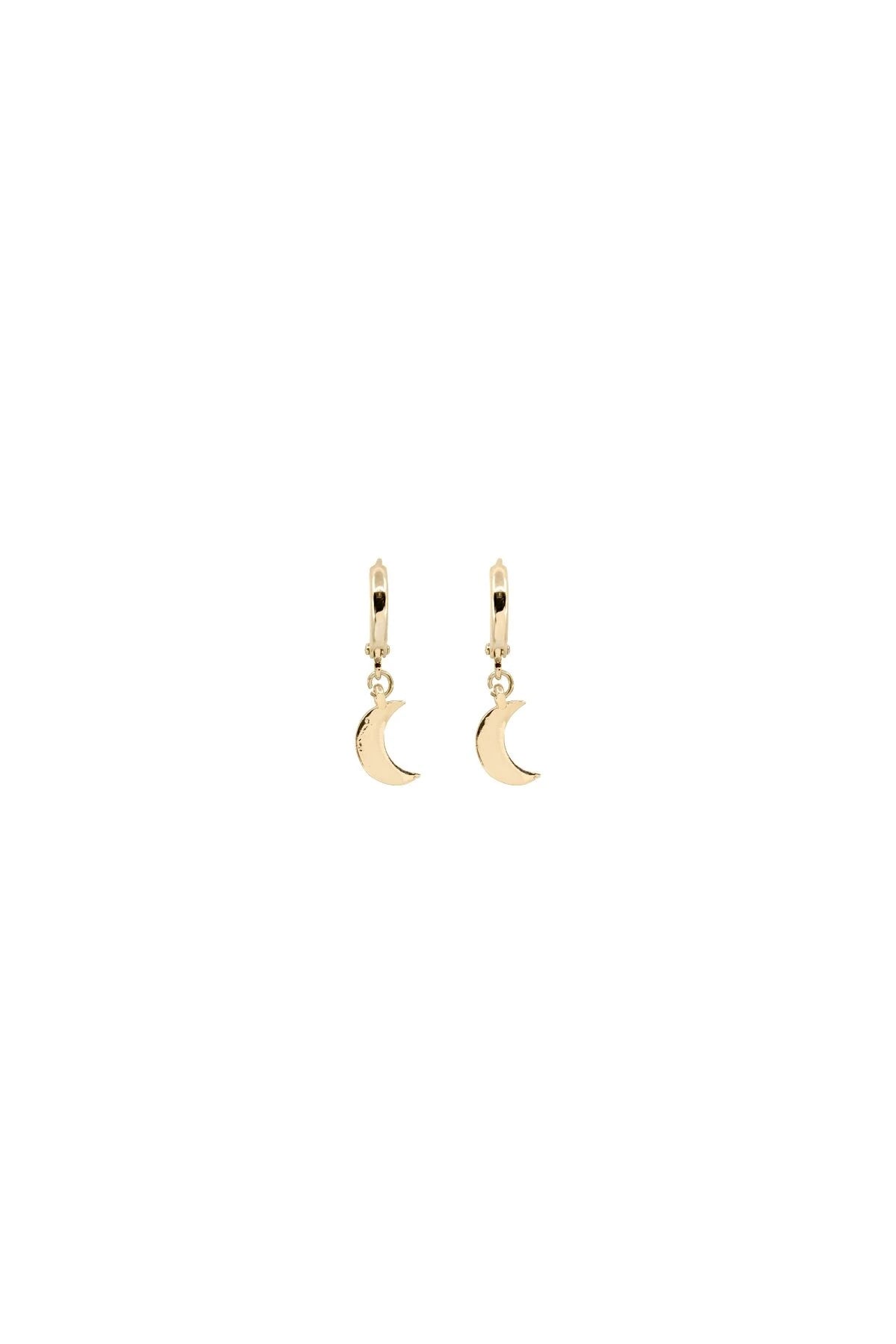 LUNA - Little Moon Huggie Earrings