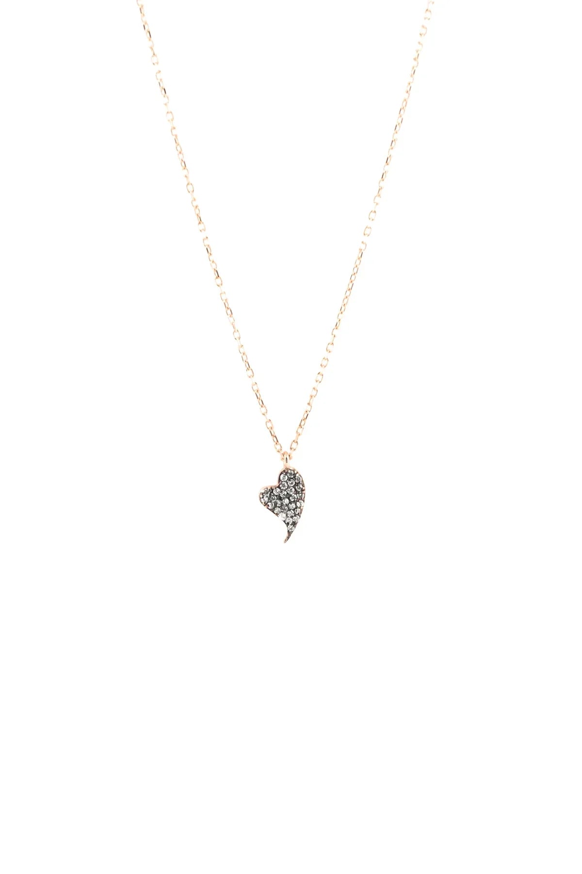 DIAMOND BEAT - Diamond Heart Necklace