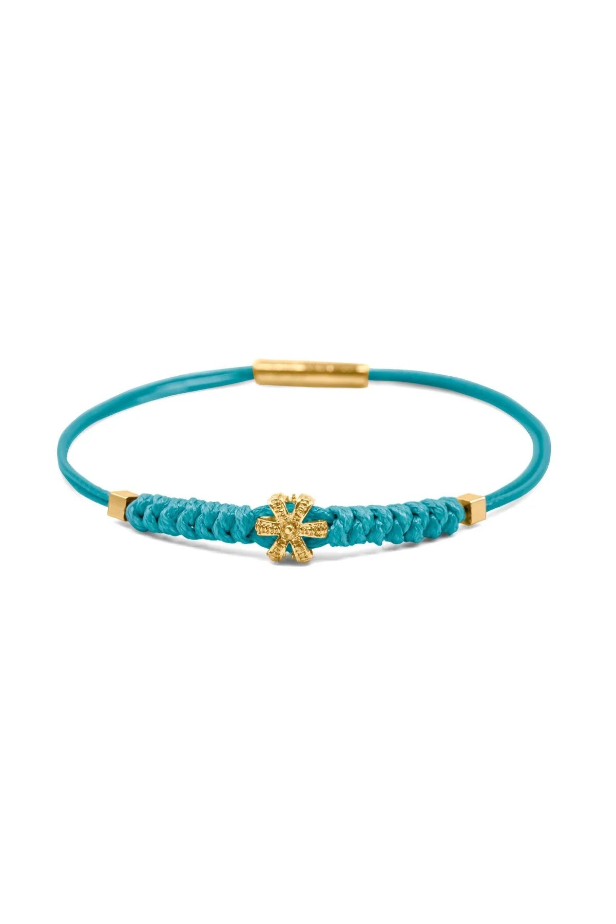 TINY KING – Azure – Men’s Crown Cord Bracelet